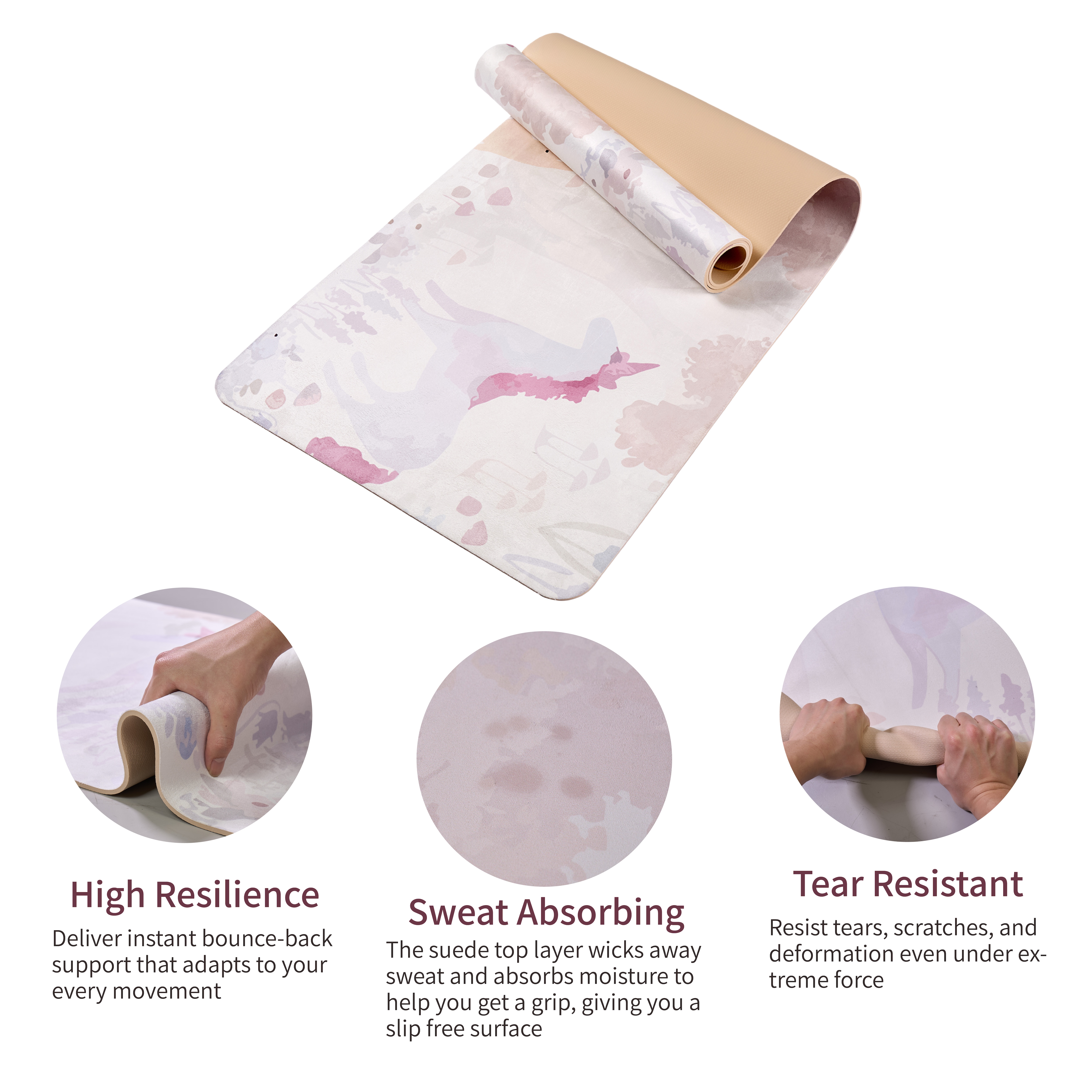 Professional Non-slip Yoga Mat For Pilates And Floor Exercises_voghion.com